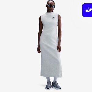 Nike Women's Heather Gray Sleeveless Maxi Dress